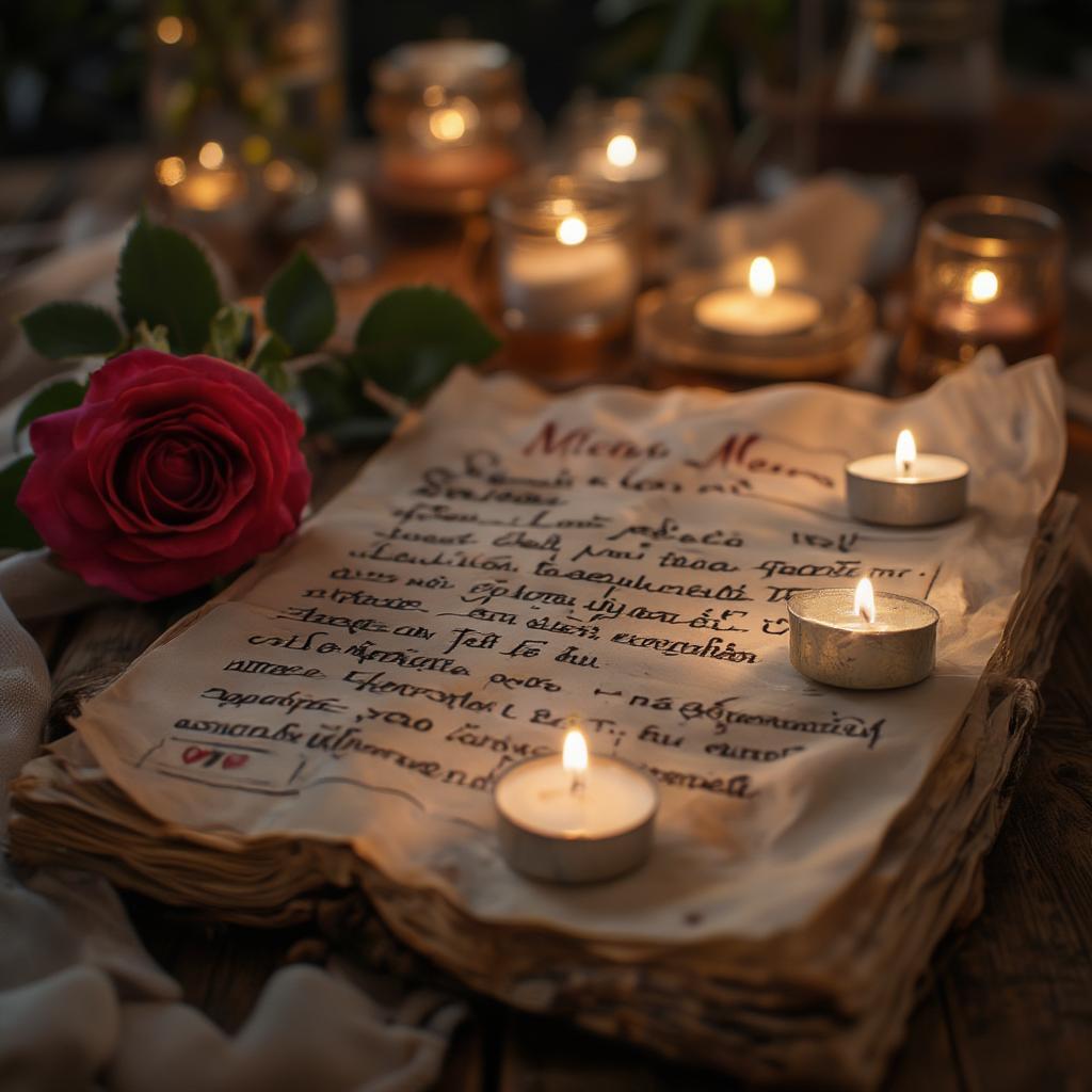 Greek Love Letter by Candlelight