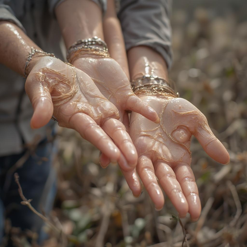 Two Hands Holding Each Other, Symbolizing Love and Support