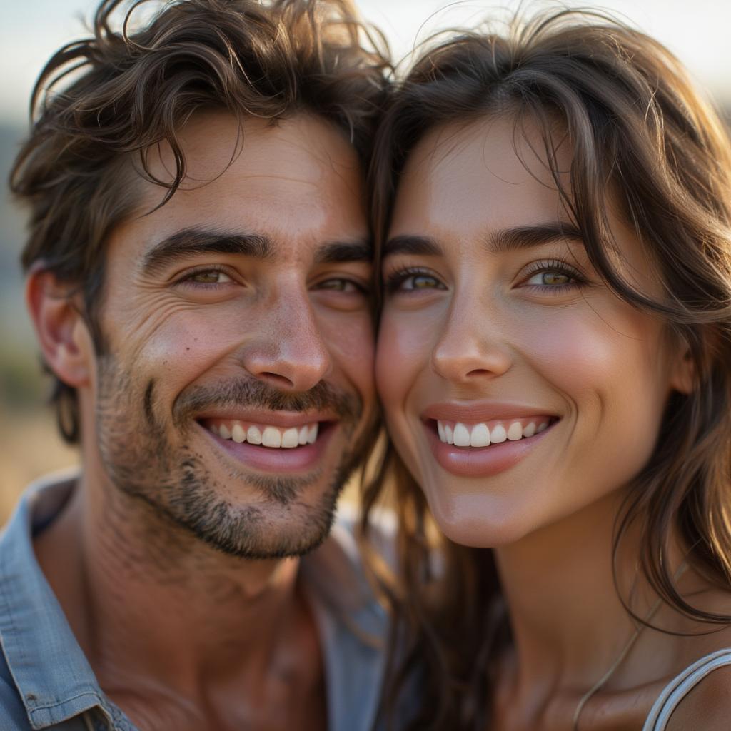 Couple embracing, showcasing the joy and connection found in love.