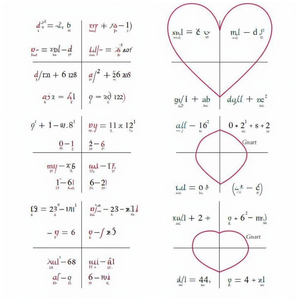 Heart Curve Equations