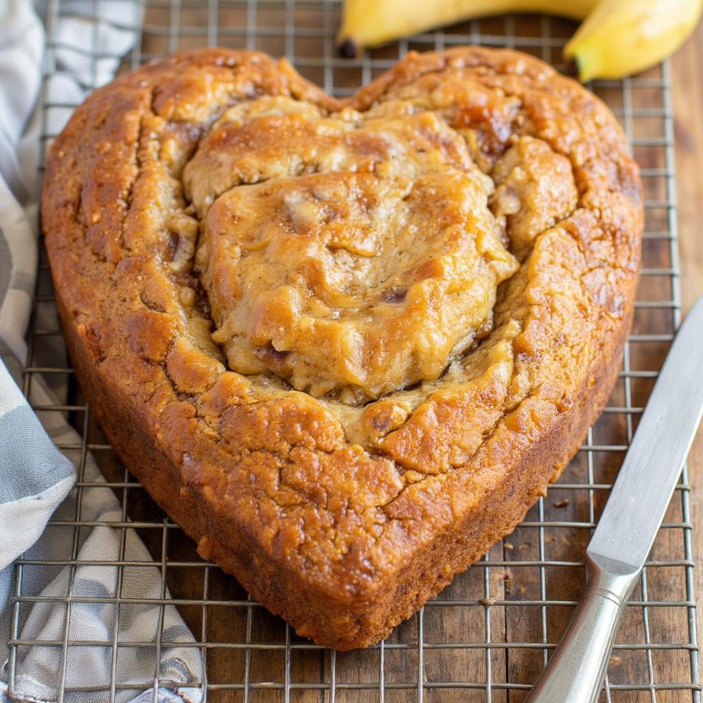 Heart-Shaped Banana Bread