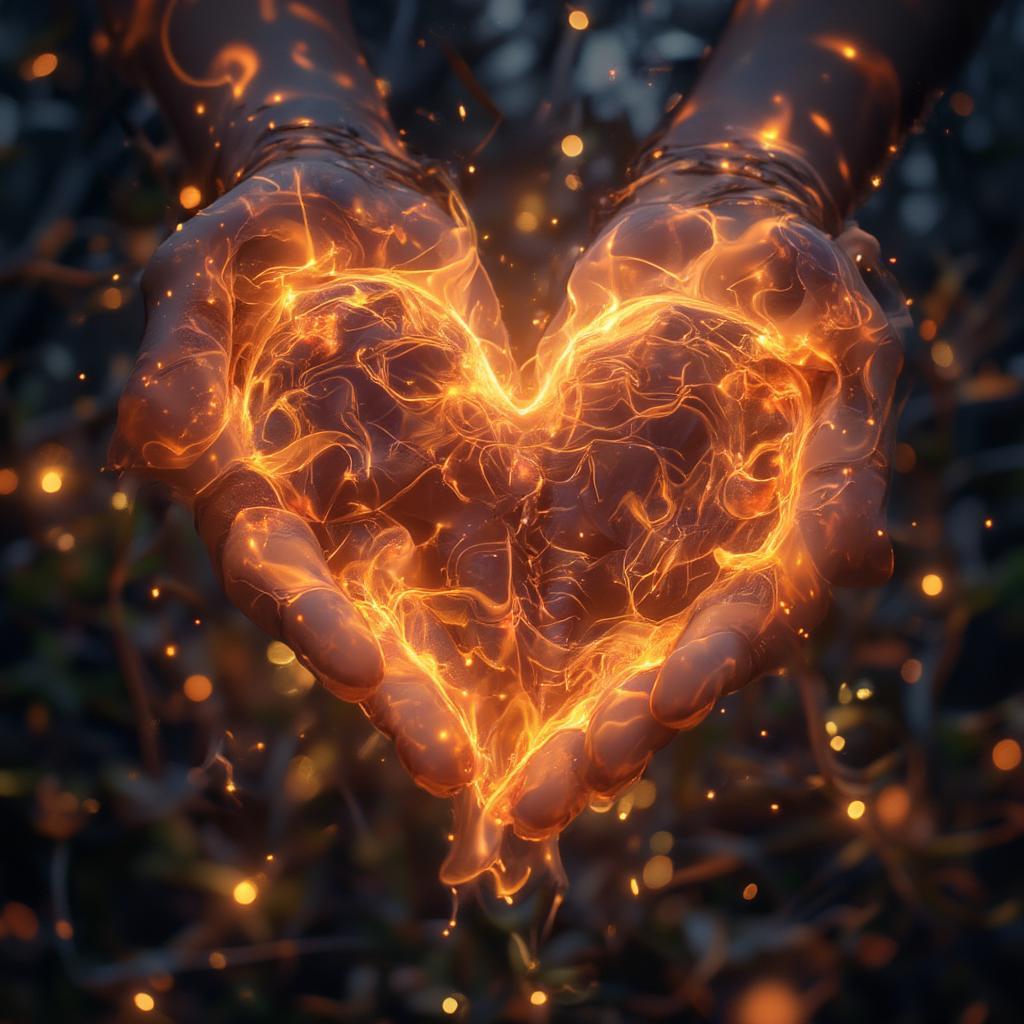 Heart of Fire: Symbolizing Eternal Love