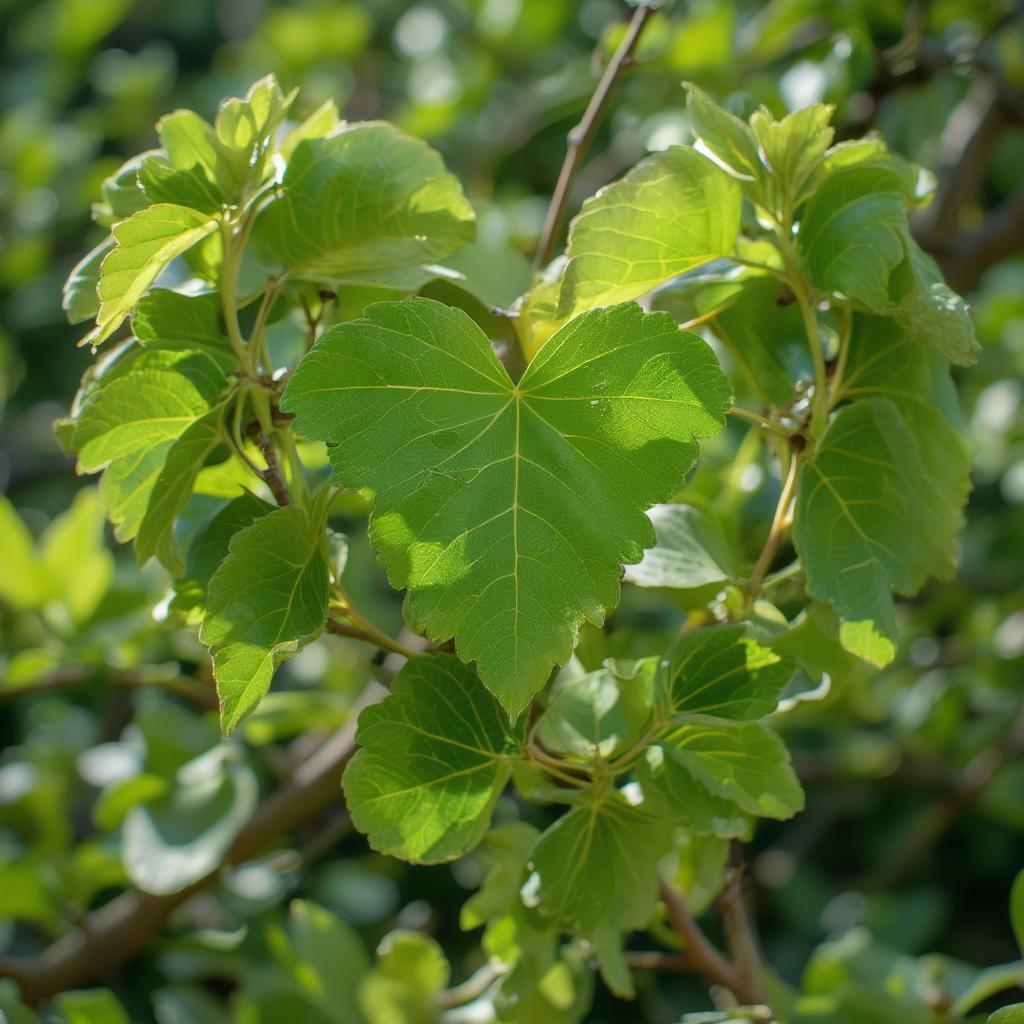 Heart Shaped Leaves on a Tree