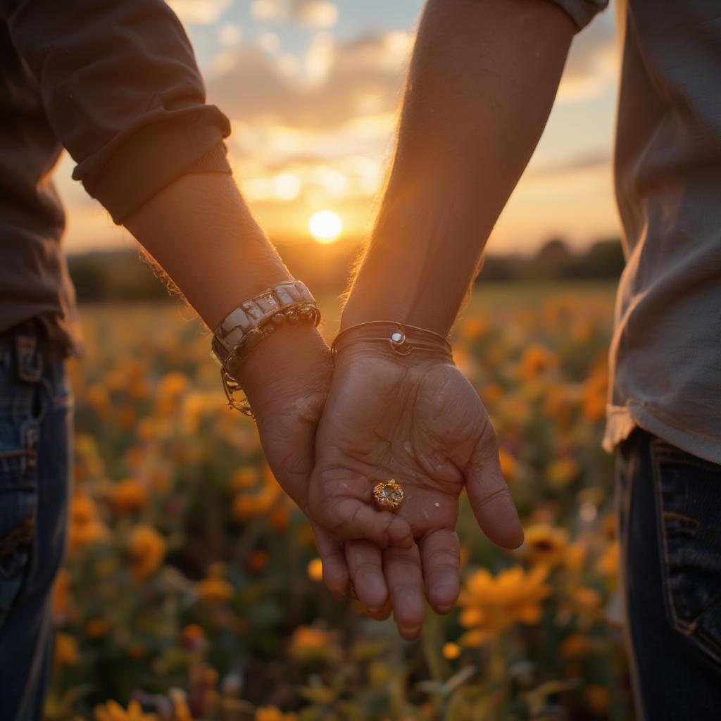 Couple Holding Hands, Symbolizing Hope in Love