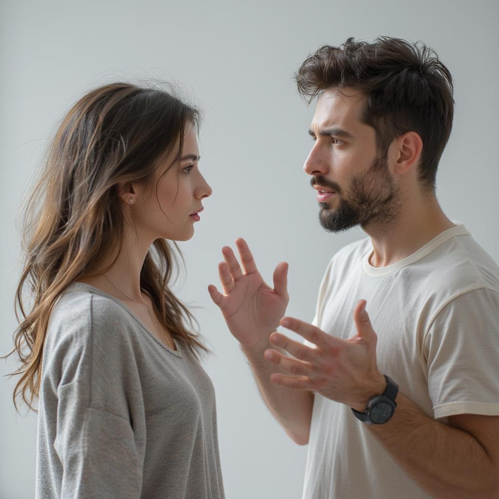 Couple Arguing: The space between "I love you" and "I'm leaving"