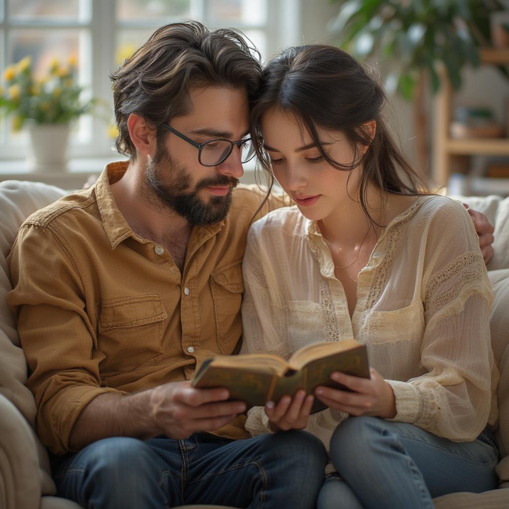 Couple Reading Scriptures Together