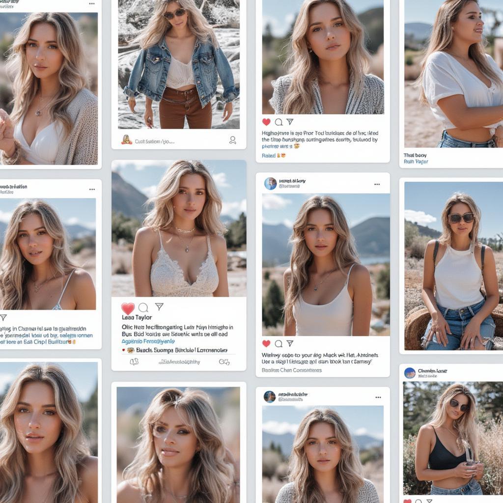 Leah Taylor's Social Media Presence