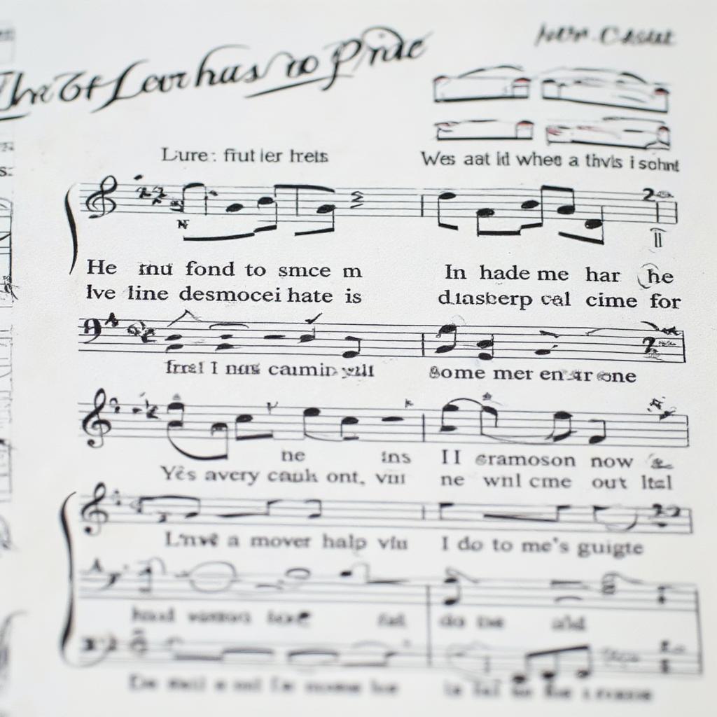 Sheet music for Love Has No Pride