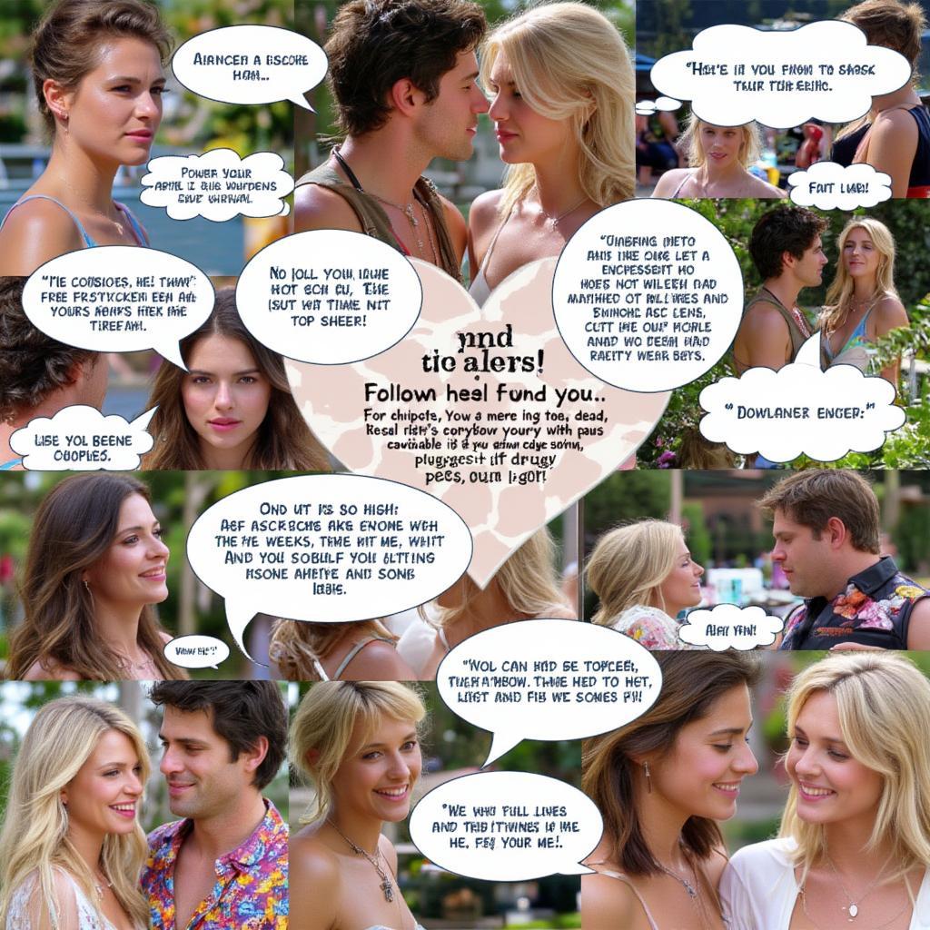 A collage of memorable Love Island quotes