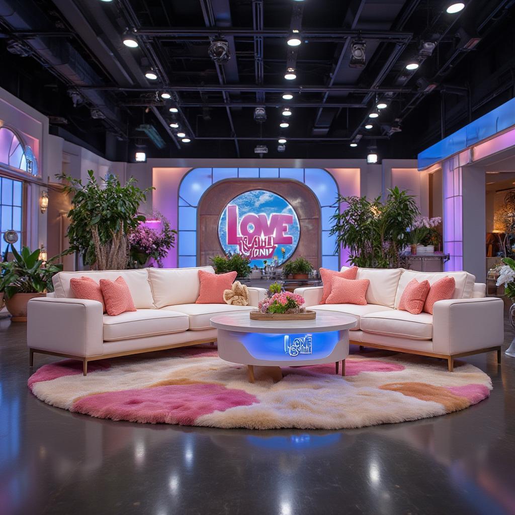 Love Island Reunion Studio Setting