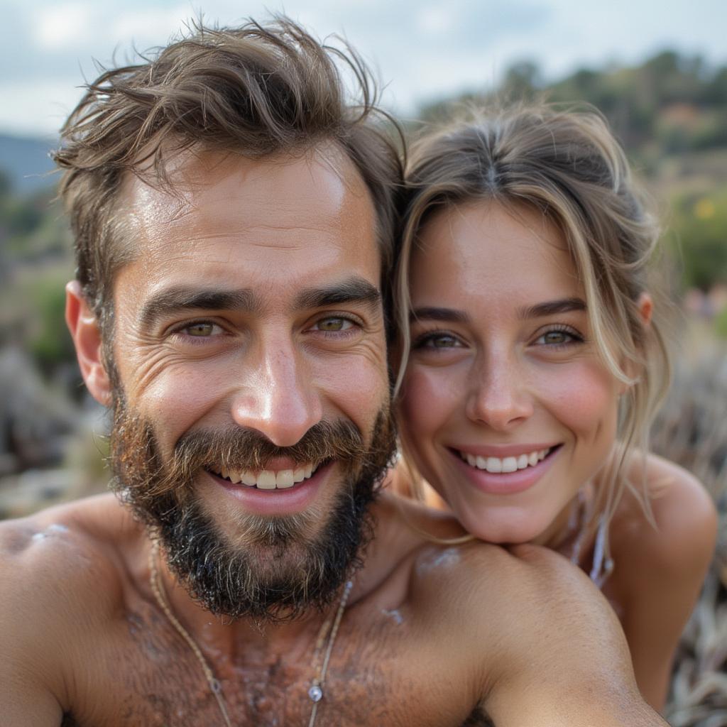 Love Island USA Past Islanders: Two former Islanders happily posing for a selfie together.