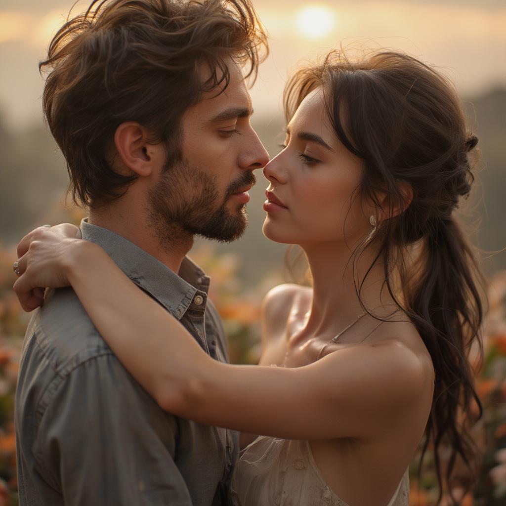 Couple embracing, symbolizing deep love and connection