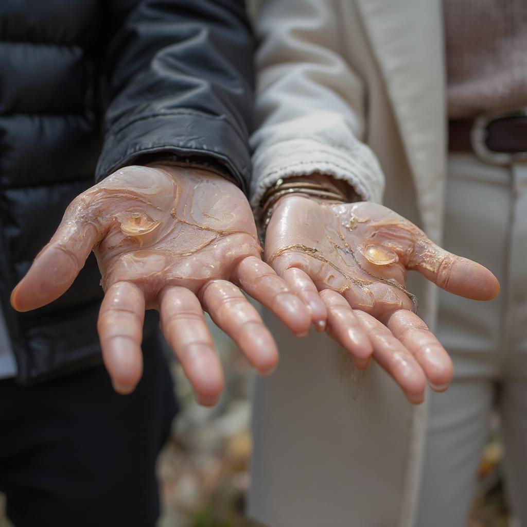 A couple holding hands, symbolizing the enduring bond of love.