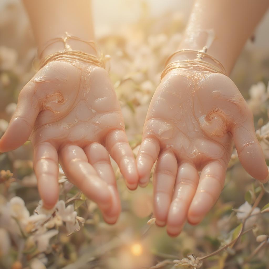 Two hands reaching out to each other, symbolizing vulnerability and connection in love.