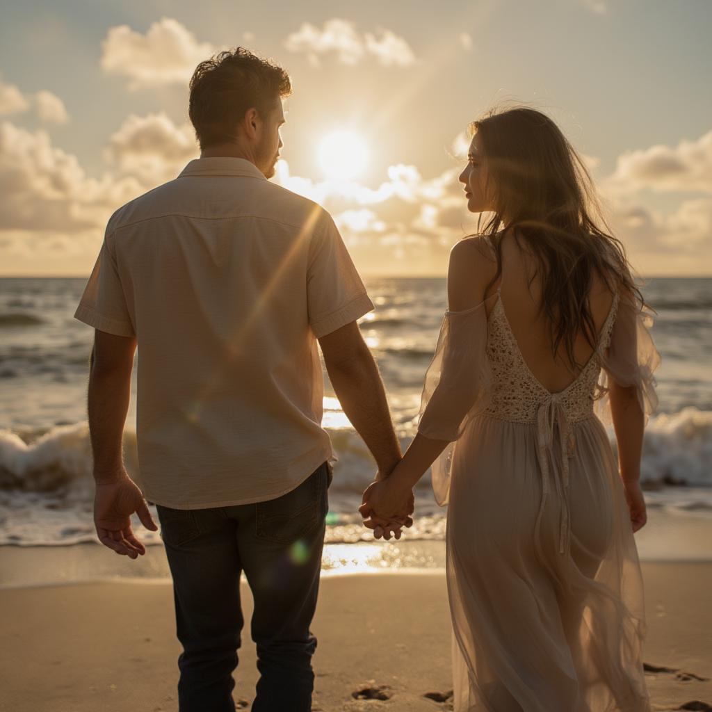 Making Your Man Love You More - Couple holding hands and walking on a beach