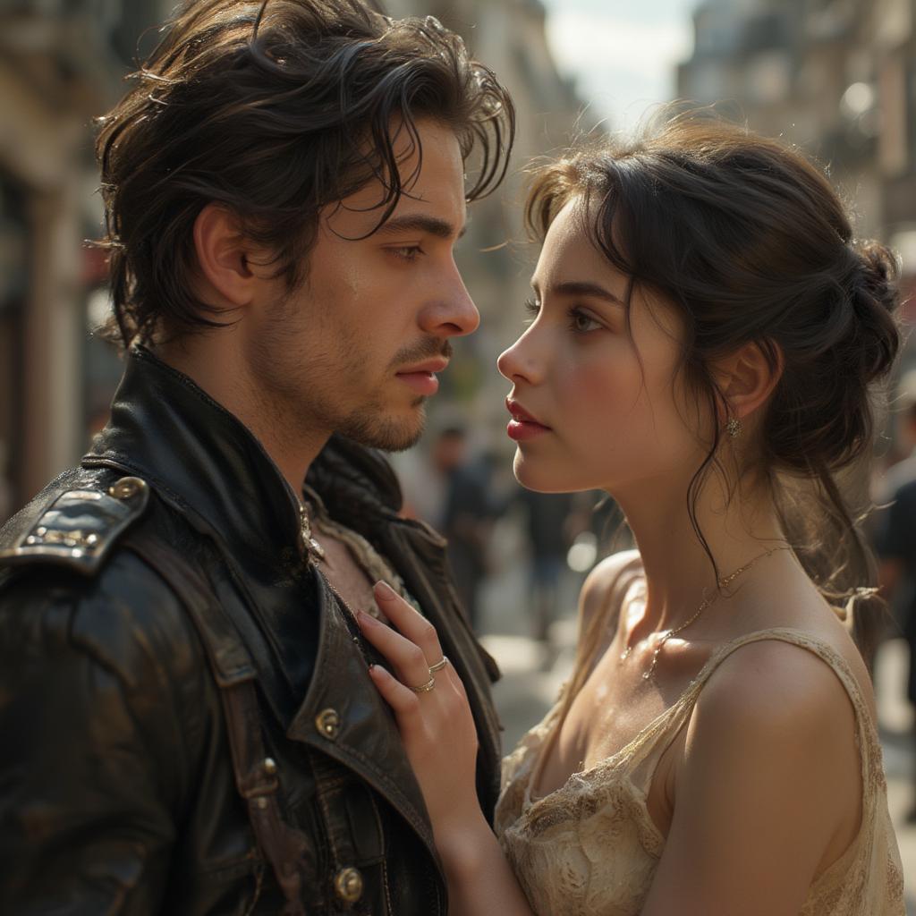 Marius and Cosette in Les Misérables