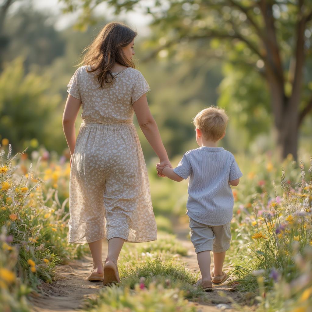 The unbreakable bond between a mother and son provides strength and resilience.