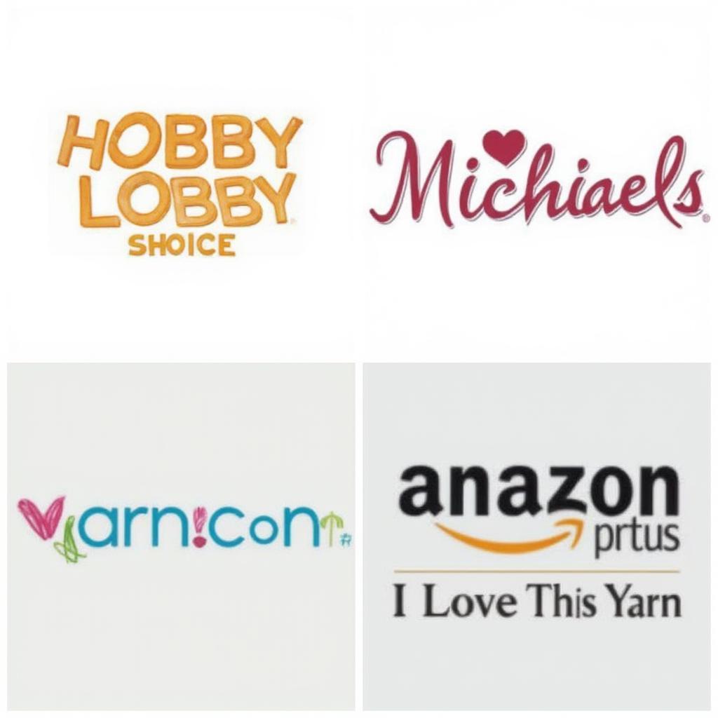 Online Yarn Retailers - Hobby Lobby, Michaels, Yarn.com, and Amazon.