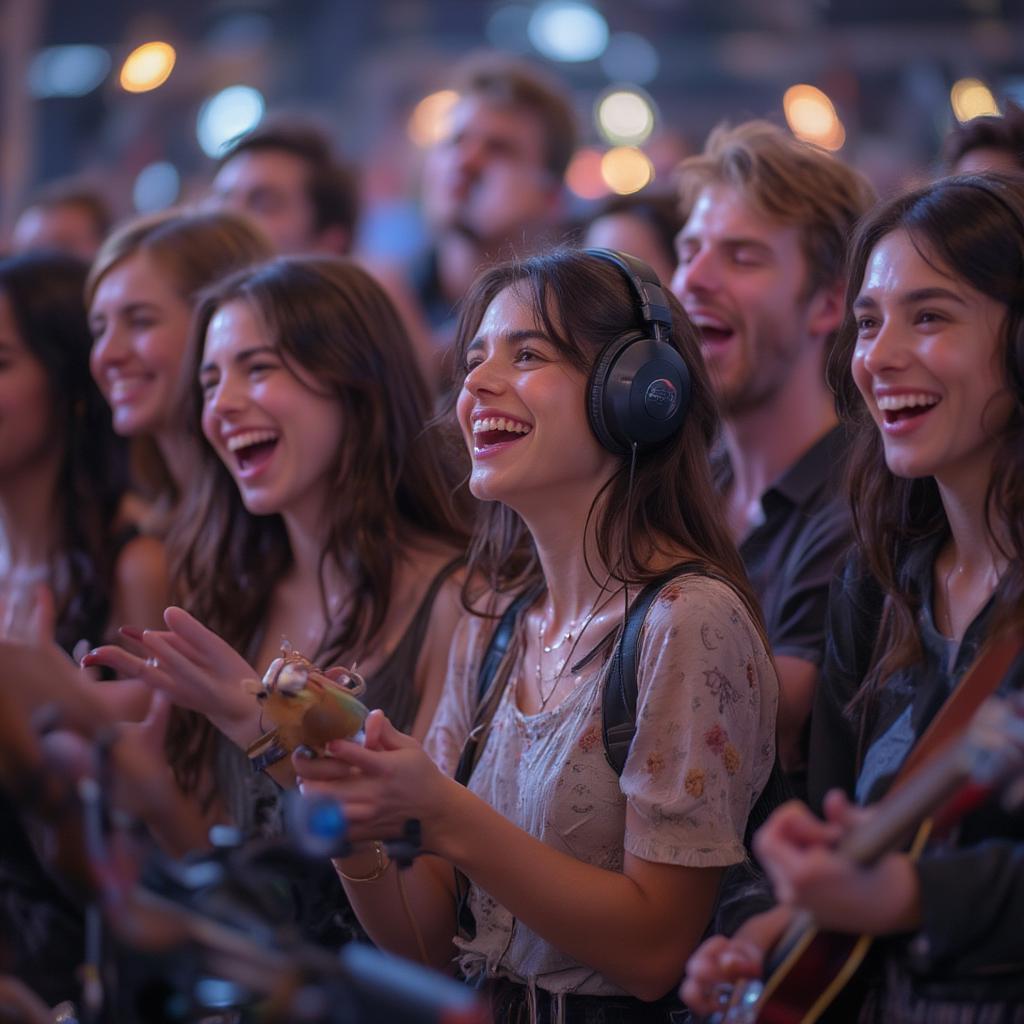 People Listening to Music Together