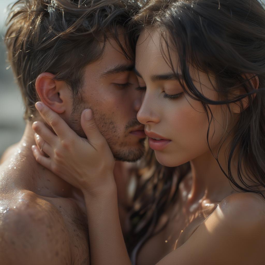 Couple embracing, demonstrating the power of love