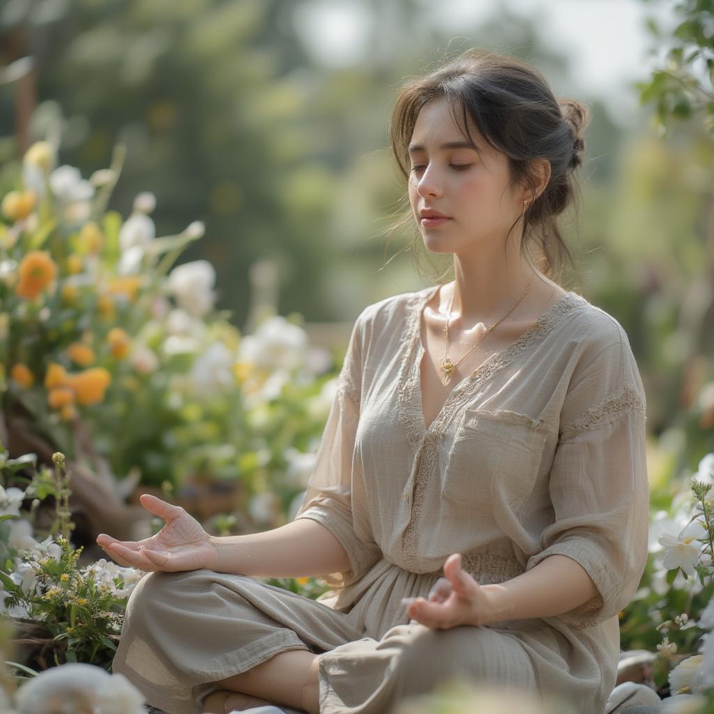 Woman Practicing Meditation