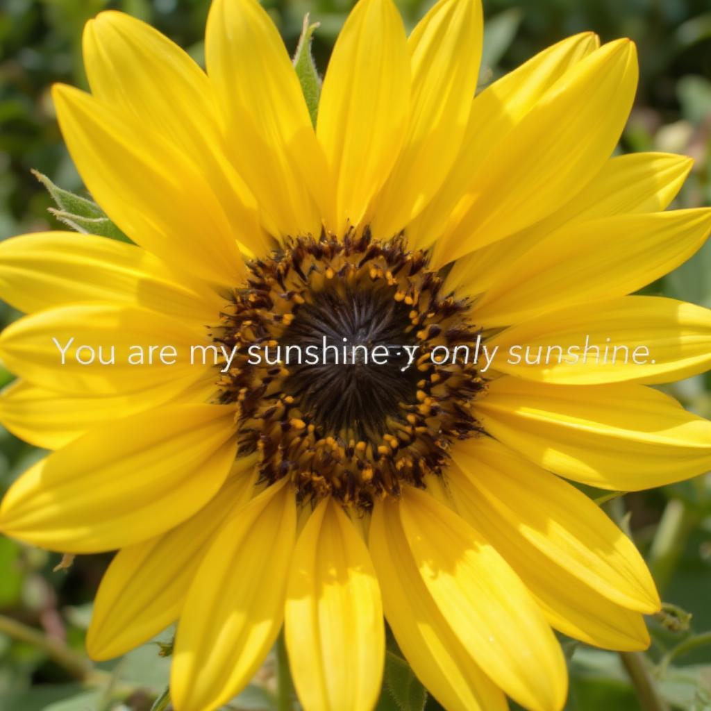 Sunflower Quote Sunshine Love