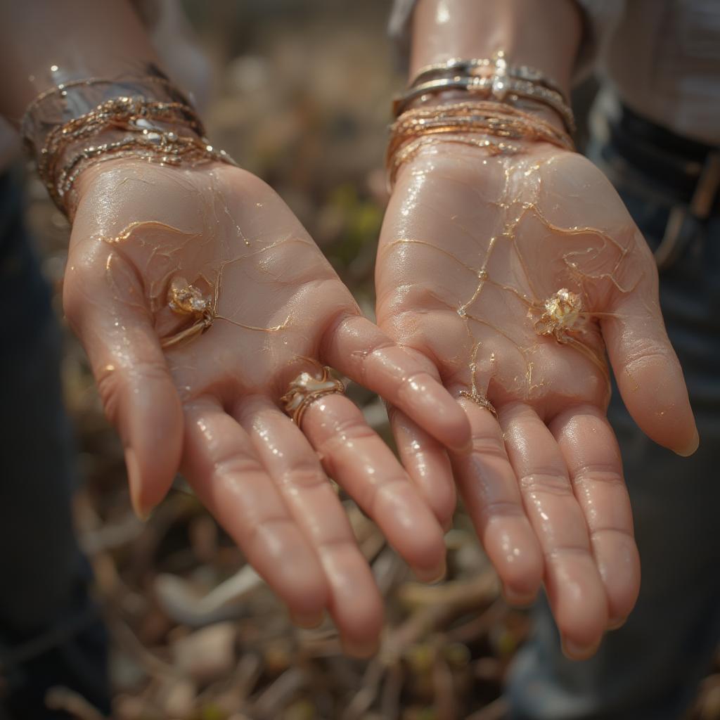 Couple holding hands, symbolizing trust and love.