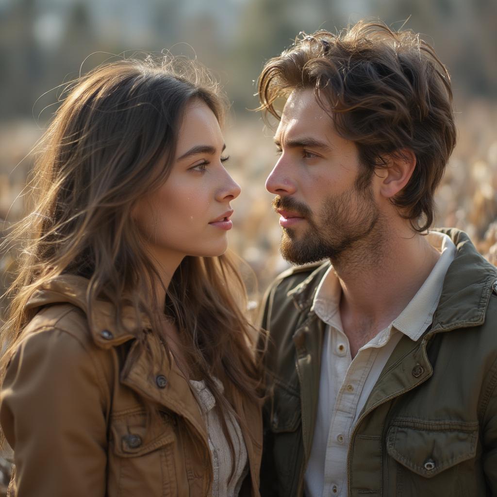 Two people sitting face to face, engaged in a deep and meaningful conversation.