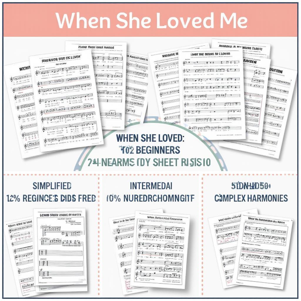 Various "When She Loved Me" Sheet Music Options