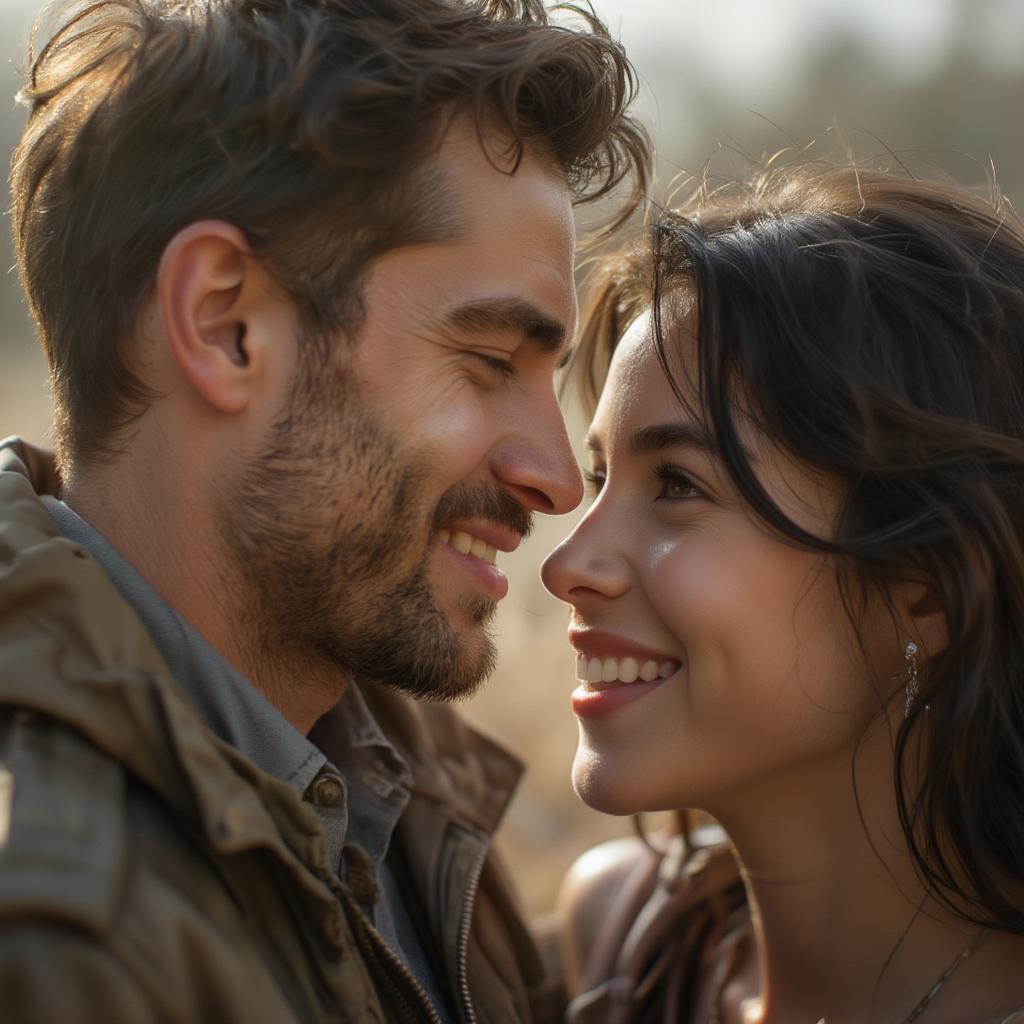 Couple embracing, symbolizing the life-affirming power of love.