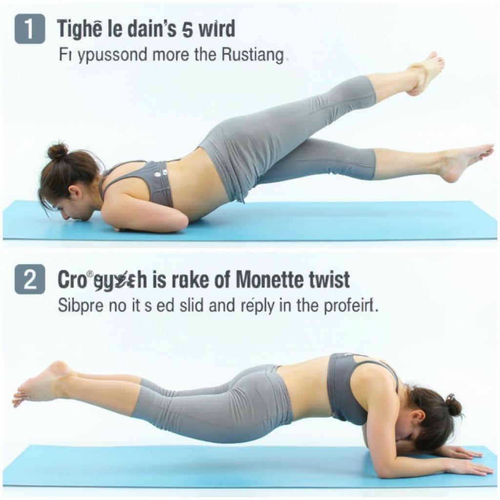 Woman Exercising to Reduce Muffin Top